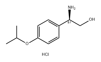 (R)-2-amino-2-(4-isopropoxyphenyl)ethan-1-ol hydrochloride 结构式