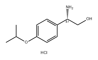 (S)-2-amino-2-(4-isopropoxyphenyl)ethan-1-ol hydrochloride Structure