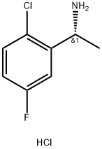 Benzenemethanamine, 2-chloro-5-fluoro-α-methyl-, hydrochloride (1:1), (αR)- Structure