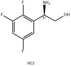 (R)-2-amino-2-(2,3,5-trifluorophenyl)ethan-1-ol hydrochloride 化学構造式