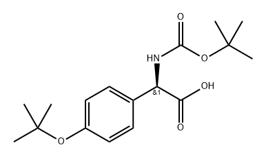 Boc-D-Phg(4-OtBu)-OH 结构式