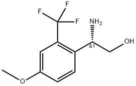 (2S)-2-amino-2-[4-methoxy-2-(trifluoromethyl)phenyl]ethan-1-ol Structure