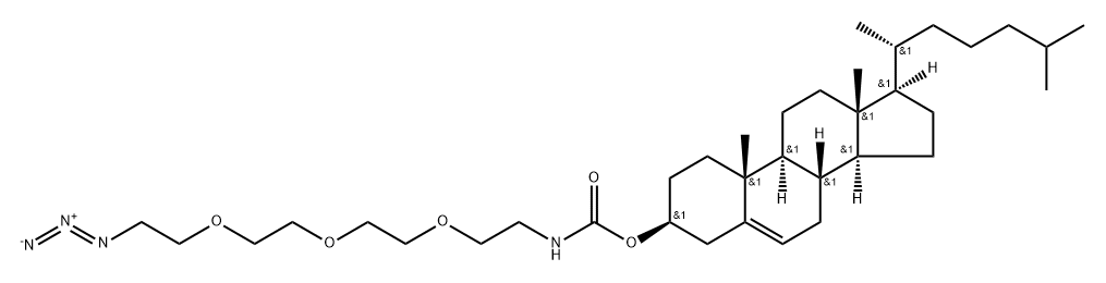 Cholesteryl-TEG azide Struktur