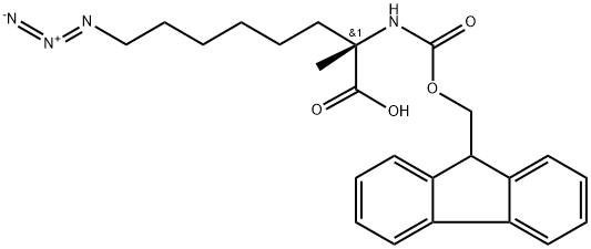 FMoc-α-Me-Gly(6-azidohexanyl)-OH,1392218-87-9,结构式