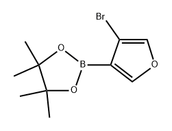 2-(4-Bromofuran-3-yl)-4,4,5,5-tetramethyl-1,3,2-dioxaborolane Structure