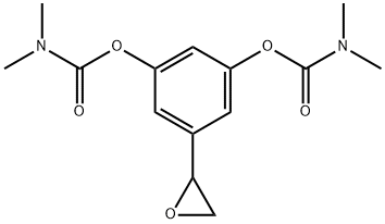 Carbamic acid, N,N-dimethyl-, C,C'-[5-(2-oxiranyl)-1,3-phenylene] ester 化学構造式