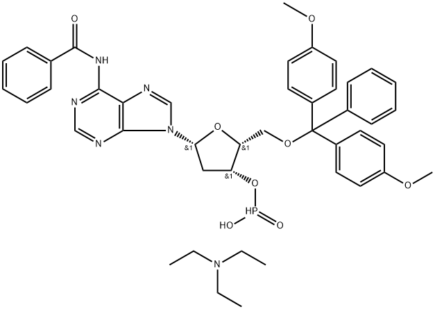 139290-39-4 N6-Benzoyl-2'-deoxy-5-O-DMT-adenosine 3'-phosphonate triethylammonium salt