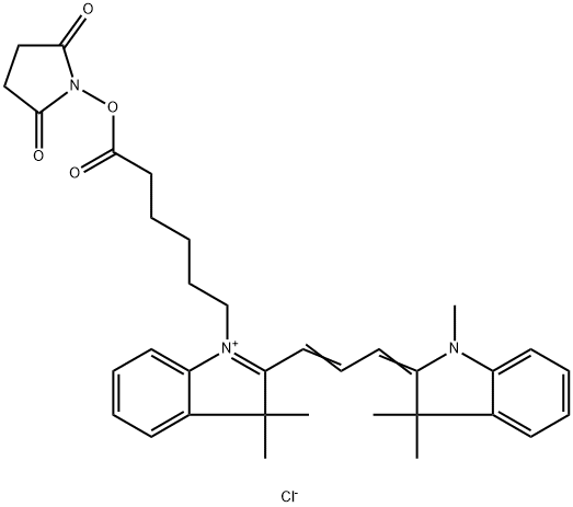 CYANINE3 NHS ESTER, 1393363-07-9, 结构式