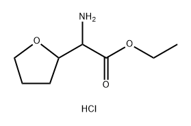 ETHYL AMINO(TETRAHYDROFURAN-2-YL)ACETATE HYDROCHLORIDE Structure