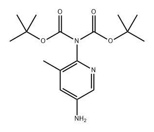 Imidodicarbonic acid, 2-(5-amino-3-methyl-2-pyridinyl)-, 1,3-bis(1,1-dimethylethyl) ester 结构式