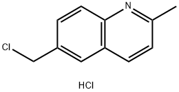 6-(Chloromethyl)-2-methylquinoline hydrochloride Struktur