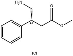 Benzenepropanoic acid, β-(aminomethyl)-, methyl ester, hydrochloride, (R)- (9CI) Struktur