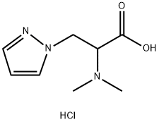 2-(dimethylamino)-3-(1H-pyrazol-1-yl)propanoic acid hydrochloride|2-(二甲氨基)-3-(1H-吡唑-1-基)丙酸盐酸盐