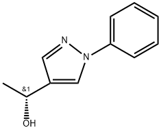 1H-Pyrazole-4-methanol, α-methyl-1-phenyl-, (αR)- Structure