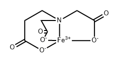 Iron, [N,N-bis[(carboxy-\kO)methyl]-beta-alaninato(3-) \kN,\kO]-, (T-4)- 结构式