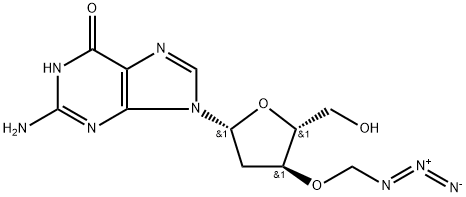 Guanosine, 3'-O-(azidomethyl)-2'-deoxy- (9CI) Structure