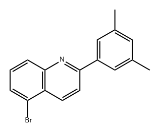 5-Bromo-2-(3,5-dimethylphenyl)quinoline 化学構造式