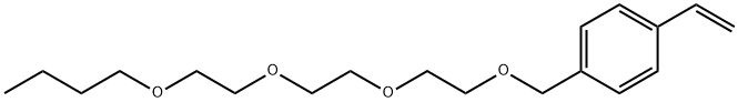 1-(4-乙烯基苯基)-2,5,8,11-十四氧杂十五烷 结构式