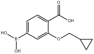 4-borono-2-(cyclopropylmethoxy)benzoic acid Structure