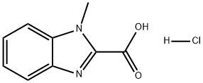 1H-Benzimidazole-2-carboxylic acid, 1-methyl-, hydrochloride (1:1) Structure