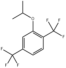 2-isopropoxy-1,4-bis(trifluoromethyl)benzene 化学構造式