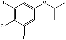 2-Chloro-1,3-difluoro-5-isopropoxybenzene,1394977-59-3,结构式