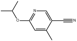 4-Methyl-6-(1-methylethoxy)-3-pyridinecarbonitrile Structure
