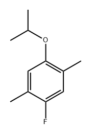 1-fluoro-4-isopropoxy-2,5-dimethylbenzene 化学構造式