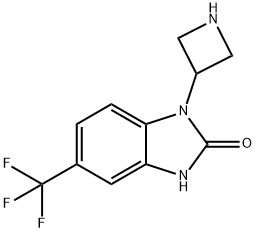 3-(azetidin-3-yl)-6-(trifluoromethyl)-1H-benzimidazol-2-one,1395071-06-3,结构式