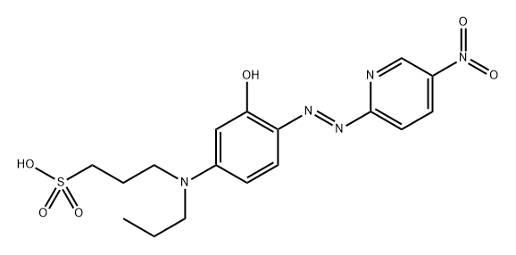 3(3-HYDROXY-4(5-NITRO-2-PYRIDYLAZO)PROP& Structure