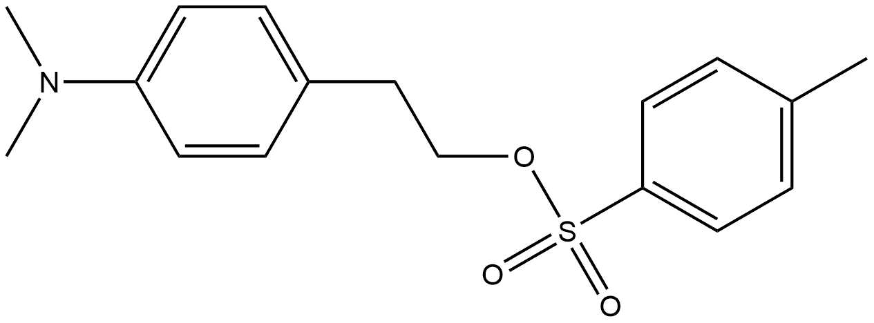 Benzeneethanol, 4-(dimethylamino)-, 1-(4-methylbenzenesulfonate) 结构式