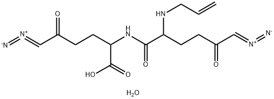 Norleucine, 6-diazo-5-oxo-N-2-propenylnorleucyl-6-diazo-5-oxo-, monohydrate (9CI) Structure