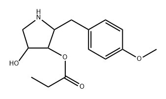 3,4-Pyrrolidinediol, 2-[(4-methoxyphenyl)methyl]-, 3-propanoate|