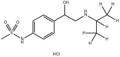 (±)-Sotalol-d7 HCl (iso-propyl-d7) 结构式