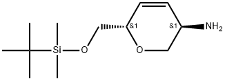 D-erythro-Hex-3-enitol, 2-amino-1,5-anhydro-2,3,4-trideoxy-6-O-[(1,1-dimethylethyl)dimethylsilyl]- Struktur