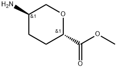 L-erythro-Hexonic acid, 5-amino-2,6-anhydro-3,4,5-trideoxy-, methyl ester Struktur