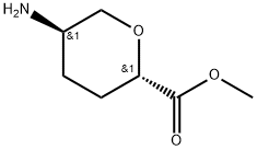 L-erythro-Hexonic acid, 5-amino-2,6-anhydro-3,4,5-trideoxy-, methyl ester 化学構造式