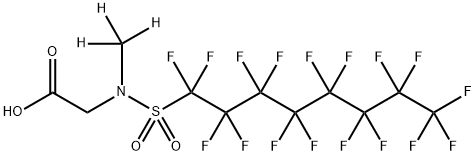 N-DEUTERIOMETHYLPERFLUORO-1-N-OCTANESULFONAMIDOACETIC ACID,1400690-70-1,结构式