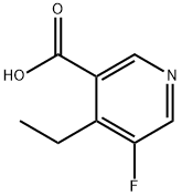 4-Ethyl-5-fluoronicotinic acid Struktur