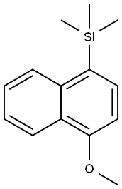 (4-methoxynaphthalen-1-yl)trimethylsilane Structure