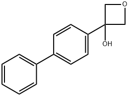 3-([1,1'-biphenyl]-4-yl)oxetan-3-ol 化学構造式