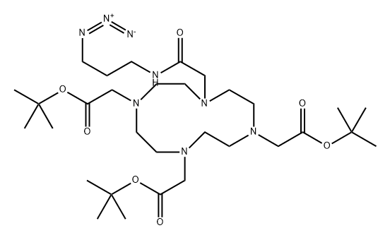 Azido-Mono-aMide-DOTA-tris(t-butyl ester),1402795-92-9,结构式