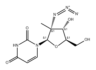 2'-azido-2'-deoxy-2'-C-methyluridine Structure