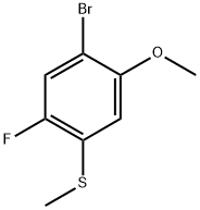 (4-bromo-2-fluoro-5-methoxyphenyl)(methyl)sulfane 结构式