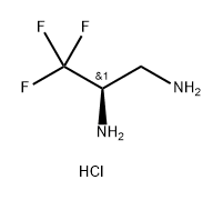 1,2-Propanediamine, 3,3,3-trifluoro-, hydrochloride (1:2), (2R)- Structure