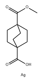 Bicyclo[2.2.2]octane-1,4-dicarboxylic acid, 1-methyl ester, silver(1+) salt (1:1)