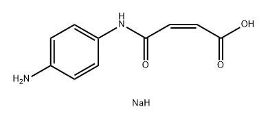 (Z)-(4-(4-氨基苯基)氨基)-马来酸钠盐, 1403877-75-7, 结构式