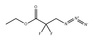 ethyl 3-azido-2,2-difluoropropanoate 化学構造式