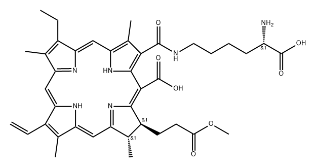 リシルクロリンp6 化学構造式