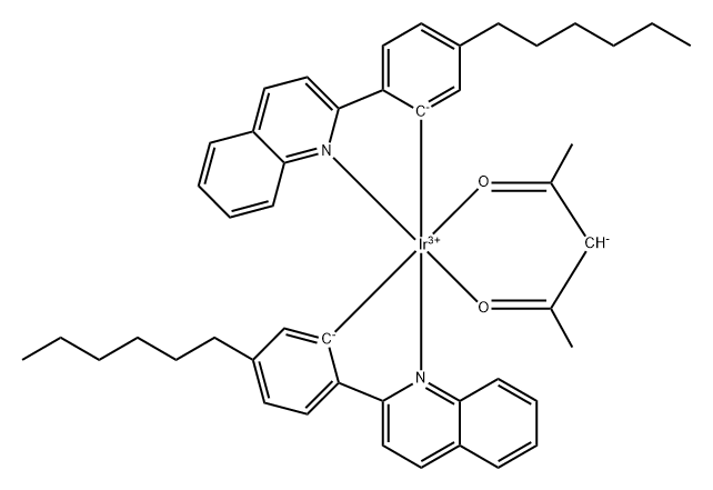 HEX-IR(PHQ)2(ACAC),1404197-18-7,结构式